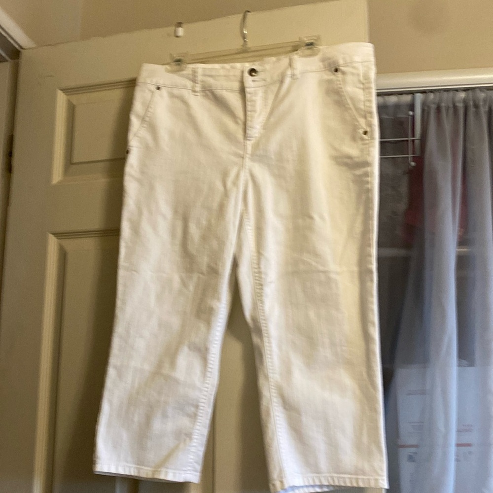 White stretch denim by Style & Co in size 12.